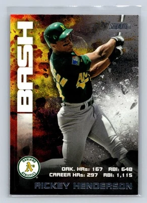2020 Topps Stadium Club Rickey Henderson Bash & Burn BAB-9 - Imagem 1 de 2