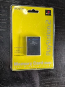 Sony PlayStation 2 / PS2 8MB BLACK Memory Card SCPH-10020 U - FACTORY SEALED OEM - Picture 1 of 3