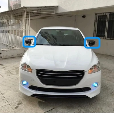 Fundas de espejo estilo murciélago negro para Peugeot 301 2012-2020 2 piezas Foto 1 de 4