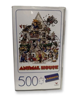 Animal House 500-Piece Puzzle Blockbuster Exclusive VHS Case New - Image 1 of 3