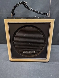 Radio AM FM vintage fonctionnelle stéréo portable 8 pistes Sears - avec cordon d'alimentation - Photo 1/9