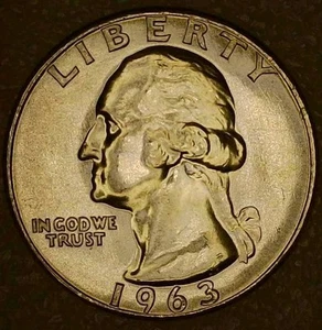 💥RARE!!!! BU 1963 WASHINGTON QUARTER FS-101 (STAGE-E) W/ DDR & ARROW VARIETY - Picture 1 of 13