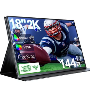UPERFECT 18 Zoll 2K 144Hz Gaming Monitor Tragbare Monitore Freesync Bildschirm - Afbeelding 1 van 10