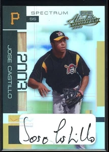 2003 Absolute Memorabilia Spectrum Signatures #72 Jose Castillo 063/100 - Picture 1 of 2