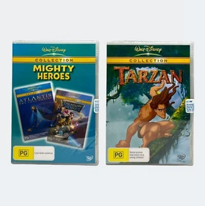 New & Sealed Disney's Atlantis + Treasure Planet + Tarzan DVDs - Region 4, PAL - Picture 1 of 22