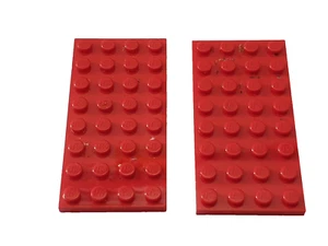 LEGO 2x Platte, Bauplatte Rot 4x8 #3035 - Bild 1 von 1