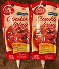 2 Packages Betty Crocker Decorating Cookie Icing - Red - 7 OZ Each - Christmas