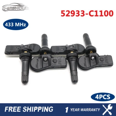 4PCS Tire Pressure Monitor Sensor TPMS  52933-C1100 For Hyundai Tucson Sonata LF - Изображение 1 из 4