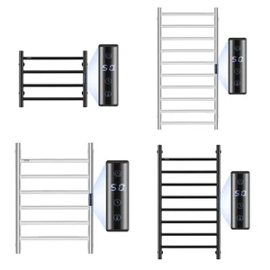 4/6/8/10-bar Towel Warmer Rack Wall Mounted Heated Towel Rack for Bathroom - Picture 1 of 84
