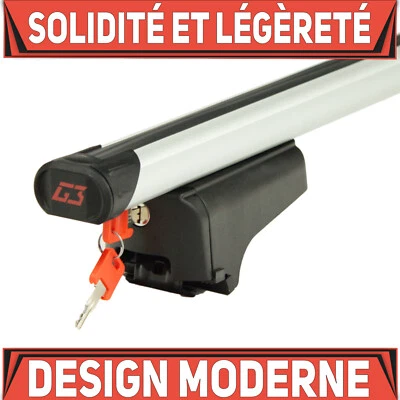 Alu Barres de toit pour Opel Vectra 3 III C Break 03-08 Rails de toit intégrés - Photo 1/4