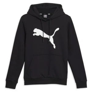PUMA Essentials Cat Logo Pullover Hoodie Womens Black Casual Outerwear 68098001 - Picture 1 of 6