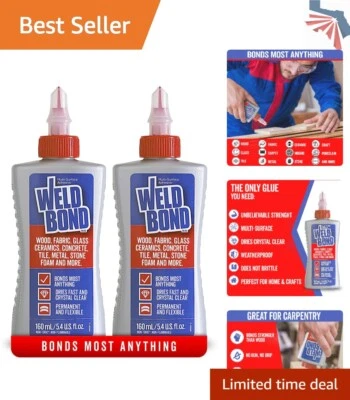 Pegamento premium para madera y artesanía: secado rápido, acabado translúcido, paquete de 2 5,4 oz Foto 1 de 4