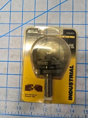 Craftsman 25404 Tongue and Groove Router Bit- 1/2" Shank - USA New In Package - Image 1 of 2