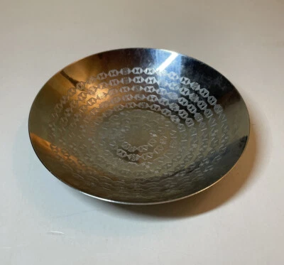 复古 WMF Cromargan 蚀刻不锈钢糖果盘 — 第 1/4 张图片