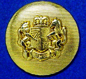 VINTAGE VALERIE STEVENS REPLACEMENT BUTTONS 7 SOLID GOLD TONE METAL BUTTONS USED - Picture 1 of 6