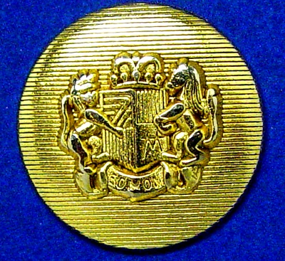 VINTAGE VALERIE STEVENS REPLACEMENT BUTTONS 7 SOLID GOLD TONE METAL BUTTONS USED - Image 1 of 4