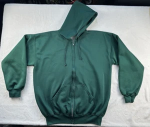 Wearguard Full Zip Hoodie Men XL Vintage Workwear Retro Green - Picture 1 of 13