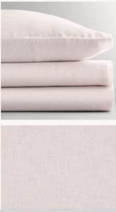 New RH Baby&Child ULTRA-FINE ORGANIC COTTON SOLID SHEET SET FULL Blush - Picture 1 of 7