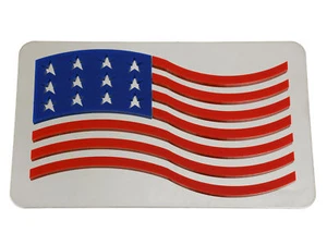 Plato de vestir Corvette 1997-2004 pequeña bandera estadounidense - Imagen 1 de 1