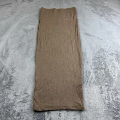 Naked Wardrobe Womens Skirt Size S Viscose Brown Midi Pencil Lagenlook NEW - Image 1 of 4