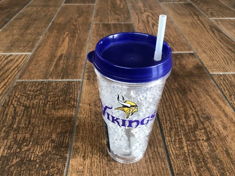 Minnesota Vikings CRYSTAL FREEZER TUMBLER 16 oz NFL Cover
