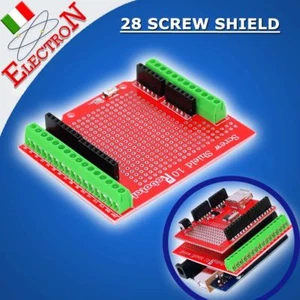 Screw Shield Prototipe Morsettiera Vite Connettori per Arduino UNO Duemilanove - Foto 1 di 2