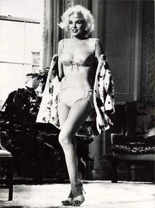 VINTAGE ORIGINAL 7x9 PRESS PHOTOGRAPH MARILYN MONROE 1950s - Picture 1 of 2