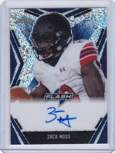 Zack Moss Auto 2020 Leaf Flash RC Rookie /35 Blue Portrait - Picture 1 of 1