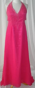 Sexy Dress Gala Party Prom Evening Cocktail Fuschia S Fit 6 CLEARANCE SALE - Picture 1 of 6
