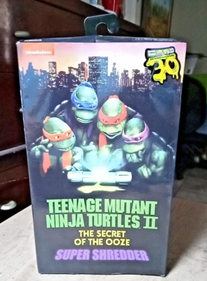 NECA TMNT II Super Shredder Secret Of The Ooze 30 Aniversario Nuevo en caja Foto 1 de 4