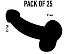 PACK OF 25 penis prank decals stickers funny gay LGBT vinyl car window truck