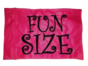 Custom FUN SIZE Safety Flag ATV UTV Recumbent Trike Kayak Boat Car Truck - Picture 1 of 6