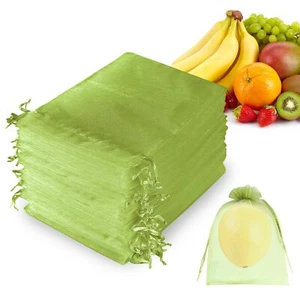 100Pcs Fruit Protection Bags 6x8 inchOrganza Fruit Netting BagsNetting Cover ... - Picture 1 of 7