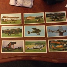 Players Doncella Cigar Card Golden Age Of Flying No.1 - No.9