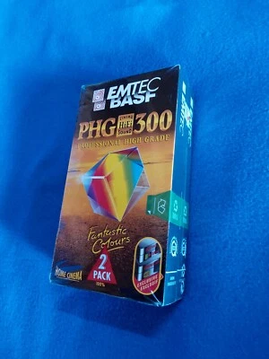 BASF EMTEC PHG 300, VHS Leerkassetten OVP Retro NEU, 2 er Pack. - Bild 1 von 4