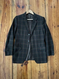 Confezioni San Remo Brown Check Wool Blazer Jacket Size UK 38 EU 48 - Bild 1 von 6