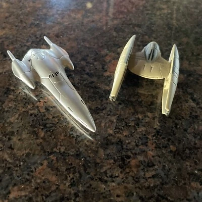 2 винтажных литых дроида 1998 Star Wars Royal Starship & Trade Federation Droid Micro - Изображение 1 из 4