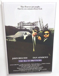 Póster de la película Blues Brothers 2" x 3" armario refrigerador IMÁN Belushi Aykroyd - Imagen 1 de 3