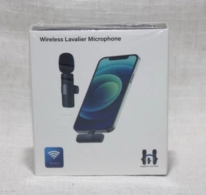 Wireless Lavalier Microphone For Type-C One To Two, Plug And Play Brand New - Picture 1 of 4