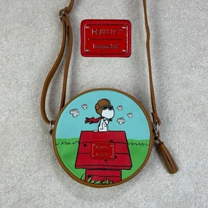 Loungefly x Peanuts 2022 Snoopy vs The Red Baron Hallmark Round Crossbody Bag - Bild 1 von 11