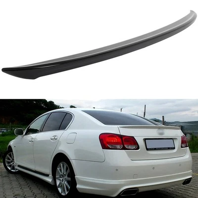 Spoiler Wing Fits 2006-2011 Lexus GS-Series ABS Gloss Blk Painted - Imagem 1 de 4