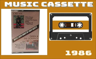 Cassette Tape 1986 - Cream / Derek & The Dominos  - Best of 2 Super Groups - Image 1 of 4