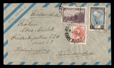 DR WHO 1952 ARGENTINA 1P BUENOS AIRES AIRMAIL TO FINLAND M62457 - image 1 of 2