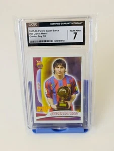 2005-06 Panini Super Barca Tridente de Oro Lionel Messi #67 CGC 7 - Picture 1 of 2