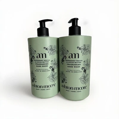 Ashton & Moore - Peppermint Mocha & Cocoa Butter Hand Wash 2 X 750ml Made In UK - Image 1 of 4