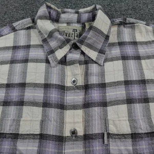 Levis SilverTab Hemd Damen XL blau kariert Flanell Knopfleiste Baggy 14714 - Bild 1 von 8