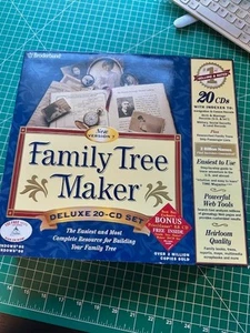 Complete Brøderbund Software Version 7 Family Tree Maker 20 Cd. Windows 95/98 - Afbeelding 1 van 5