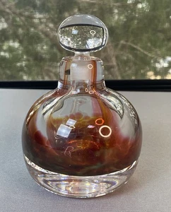 VINTAGE Red Swirl Jerpoint Kunst Glas Parfüm Dekanter, Irland, wiegt 1,10 Pfund - Bild 1 von 14