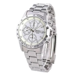 SEIKO Chronograph SND363PC Silver Men's Watch New in Box - Picture 1 of 4