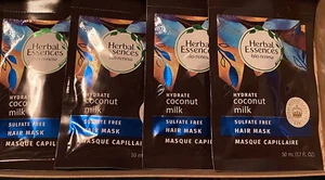 4 Herbal Essences bio renew coconut milk & argan oil hair mask 1.7 oz Each - Picture 1 of 2